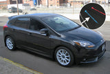 Rally Armor 12-19 Ford Focus ST / 16-19 RS Black Mud Flap w/Grey Logo Rally Armor Mud Flaps  AXOPROS