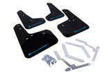 Rally Armor 12-19 Ford Focus ST / 16-19 RS Black UR Mud Flap w/Nitrous Blue Logo Rally Armor Mud Flaps  AXOPROS