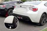 Rally Armor 13-17 Subaru BRZ/Toyota FR-S Black UR Mud Flap w/White Logo Rally Armor Mud Flaps  AXOPROS