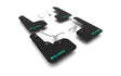 Rally Armor 13-17 Subaru Crosstrek XV Black UR Mud Flap w/Teal Altered Font Logo Rally Armor Mud Flaps  AXOPROS