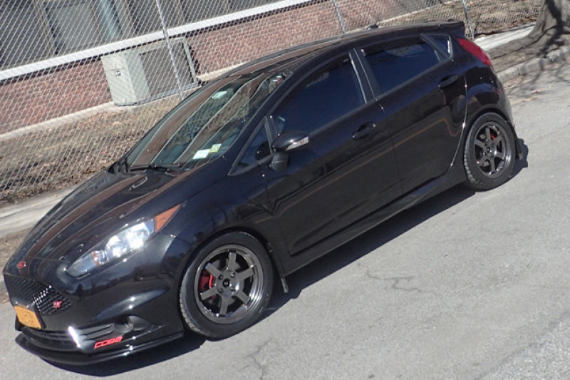 Rally Armor 13-19 Ford Fiesta ST Black UR Mud Flap w/Red Logo Rally Armor Mud Flaps  AXOPROS
