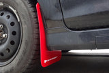 Rally Armor 13-19 Ford Fiesta ST Black UR Mud Flap w/Red Logo Rally Armor Mud Flaps  AXOPROS