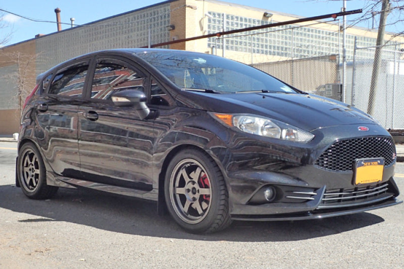 Rally Armor 13-19 Ford Fiesta ST Black UR Mud Flap w/White Logo Rally Armor Mud Flaps  AXOPROS