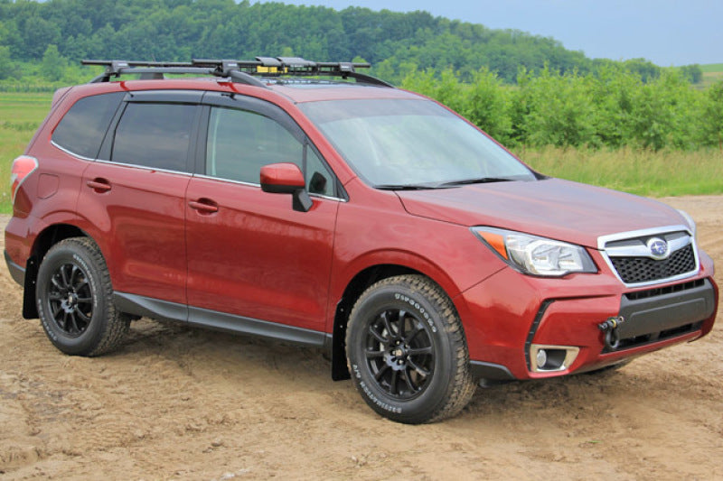 Rally Armor 14-18 Subaru Forester Black Mud Flap w/ Grey Logo Rally Armor Mud Flaps  AXOPROS