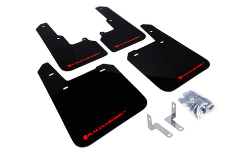 Rally Armor 15-19 Subaru Outback Black UR Mud Flap w/ Red Logo Rally Armor Mud Flaps  AXOPROS