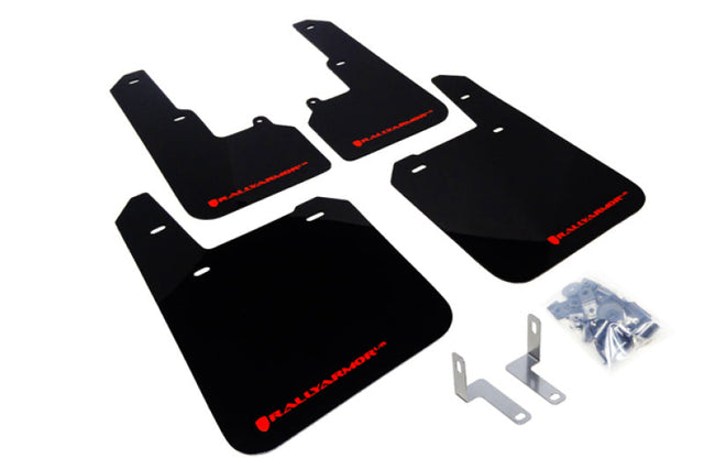 Rally Armor 15-19 Subaru Outback Black UR Mud Flap w/ Red Logo Rally Armor Mud Flaps  AXOPROS