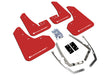Rally Armor 15-21 MKVII VW Golf/GTI Red UR Mud Flap w/White Logo Rally Armor Mud Flaps  AXOPROS