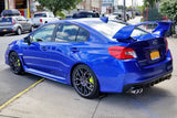 Rally Armor 15-21 Subaru WRX/STI Black UR Mud Flap w/Green Logo Rally Armor Mud Flaps  AXOPROS