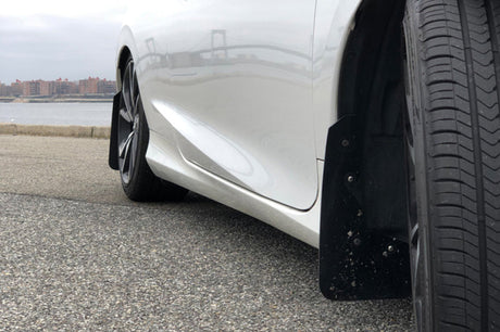 Rally Armor 16-21 Honda Civic Si Black UR Mud Flap w/Red Logo Rally Armor Mud Flaps  AXOPROS