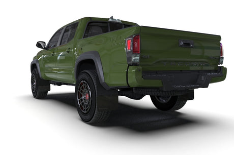 Rally Armor 16-23 Toyota Tacoma Gen 3 Black Mud Flap w/Grey Logo Rally Armor Mud Flaps  AXOPROS