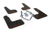 Rally Armor 17-19 Honda Civic Sport/Sport Touring Black UR Mud Flap w/Red Logo Rally Armor Mud Flaps  AXOPROS