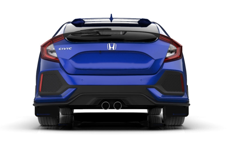 Rally Armor 17-21 Honda Civic EX/EX-L/LX (Hatchback) Black UR Mud Flap Red Logo Rally Armor Mud Flaps  AXOPROS