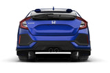 Rally Armor 17-21 Honda Civic EX/EX-L/LX (Hatchback) Black UR Mud Flap Red Logo Rally Armor Mud Flaps  AXOPROS