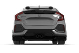 Rally Armor 17-21 Honda Civic Sport/Sport Touring Black UR Mud Flap w/Dark Grey Logo Rally Armor Mud Flaps  AXOPROS