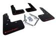 Rally Armor 17-22 Honda Civic Type R Black UR Mud Flap w/Red Logo Rally Armor Mud Flaps  AXOPROS