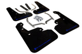 Rally Armor 17-23 Subaru Impreza 4D/5D Black UR Mud Flap w/Blue Logo Rally Armor Mud Flaps  AXOPROS
