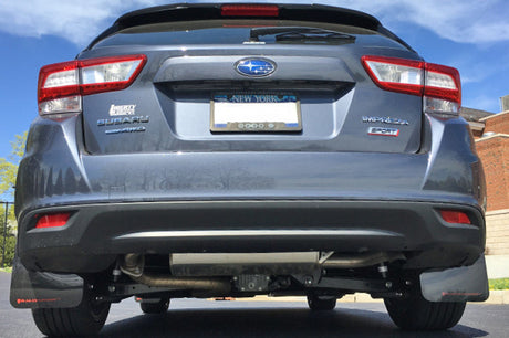 Rally Armor 17-23 Subaru Impreza 4D/5D Black UR Mud Flap w/Grey Logo Rally Armor Mud Flaps  AXOPROS