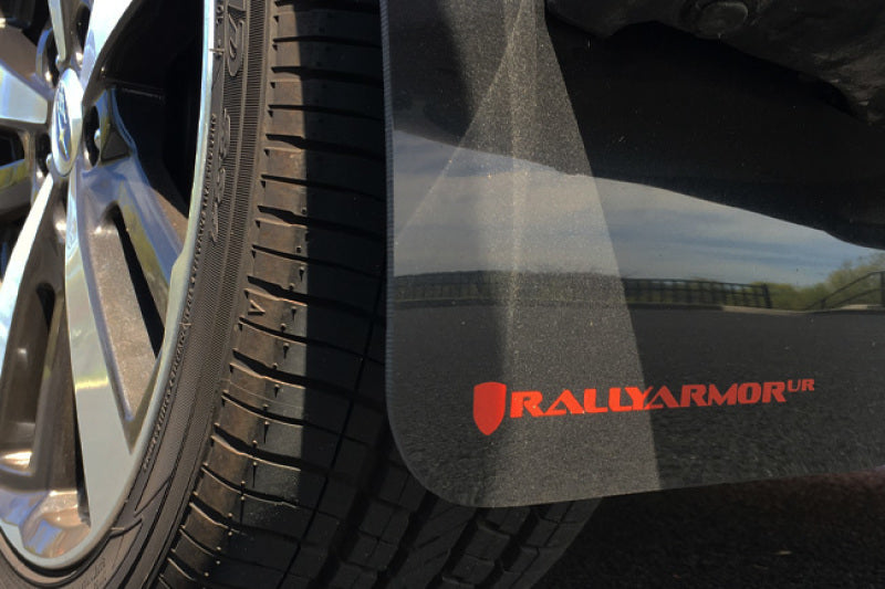 Rally Armor 17-23 Subaru Impreza 4D/5D Black UR Mud Flap w/White Logo Rally Armor Mud Flaps  AXOPROS