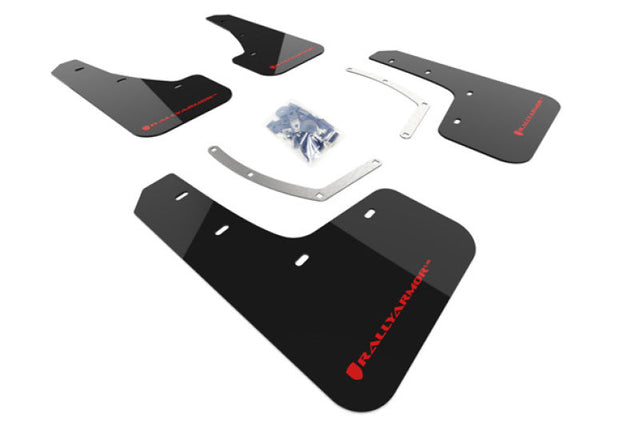 Rally Armor 18-24 Subaru Ascent Black UR Mud Flap w/Red Logo Rally Armor Mud Flaps  AXOPROS
