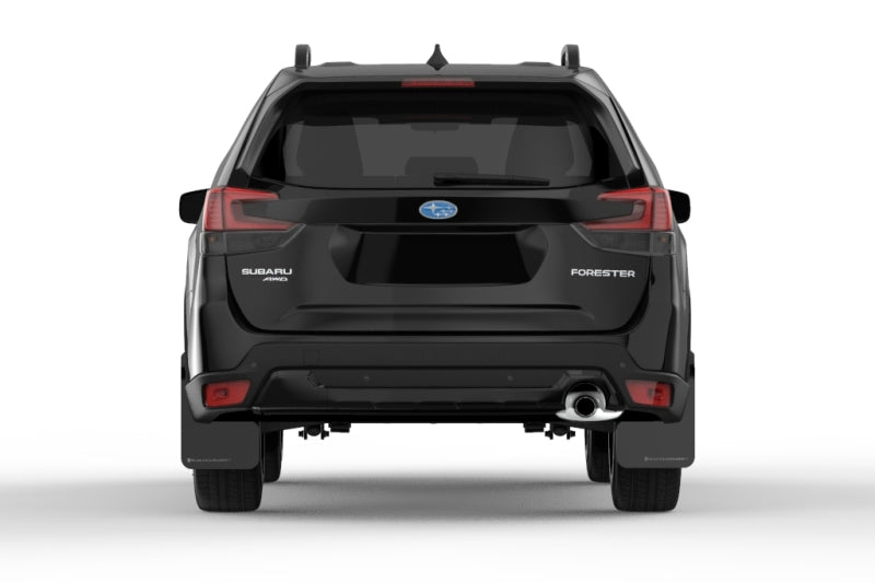 Rally Armor 19-21 Subaru Forester Black UR Mud Flap w/ Grey Logo Rally Armor Mud Flaps  AXOPROS