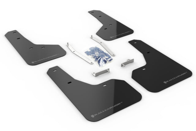 Rally Armor 19-21 Subaru Forester Black UR Mud Flap w/ Grey Logo Rally Armor Mud Flaps  AXOPROS