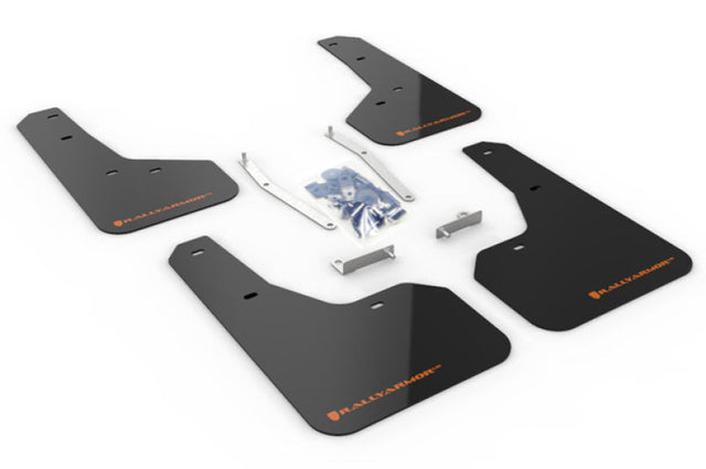 Rally Armor 19-21 Subaru Forester Black UR Mud Flap w/ Orange Logo Rally Armor Mud Flaps  AXOPROS