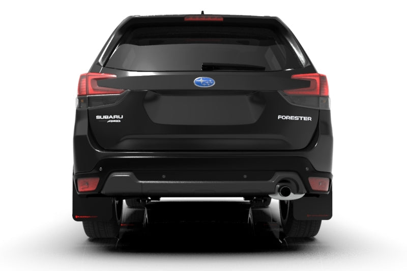 Rally Armor 19-21 Subaru Forester Black UR Mud Flap w/ Red Logo Rally Armor Mud Flaps  AXOPROS