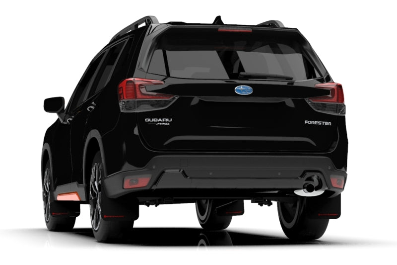 Rally Armor 19-21 Subaru Forester Black UR Mud Flap w/ Red Logo Rally Armor Mud Flaps  AXOPROS