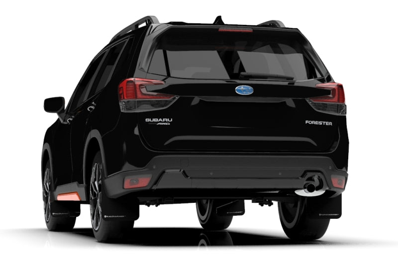 Rally Armor 19-21 Subaru Forester Black UR Mud Flap w/ White Logo Rally Armor Mud Flaps  AXOPROS