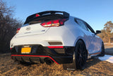 Rally Armor 19-22 Hyundai Veloster N Black UR Mud Flap w/ White Logo Rally Armor Mud Flaps  AXOPROS