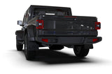 Rally Armor 19-24 Jeep JT Gladiator (Mojave/Rubicon) Black Mud Flap w/Grey Logo Rally Armor Mud Flaps  AXOPROS
