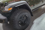 Rally Armor 19-24 Jeep JT Gladiator (Mojave/Rubicon) Black Mud Flap w/Grey Logo Rally Armor Mud Flaps  AXOPROS