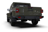 Rally Armor 19-24 Jeep JT Gladiator (Mojave/Rubicon) Black Mud Flap w/Grey Logo Rally Armor Mud Flaps  AXOPROS