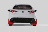 Rally Armor 19-25 Mazda3 Hatchback Black UR Mud Flap w/Red Logo Rally Armor Mud Flaps  AXOPROS