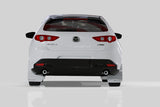Rally Armor 19-25 Mazda3 Hatchback Black UR Mud Flap w/Red Logo Rally Armor Mud Flaps  AXOPROS