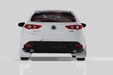 Rally Armor 19-24 Mazda3 Hatchback Red UR Mud Flap w/White Logo Rally Armor Mud Flaps  AXOPROS