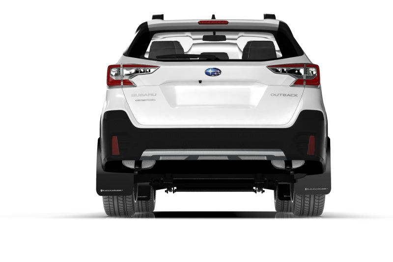 Rally Armor 20-25 Subaru Outback Black UR Mud Flap w/Grey Logo Rally Armor Mud Flaps  AXOPROS