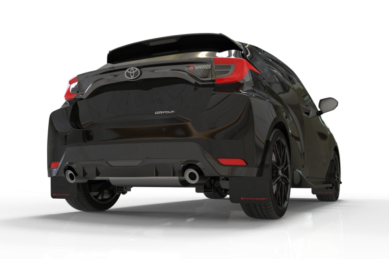 Rally Armor 20-25 Toyota GR Yaris Black Mud Flap w/Red Logo Rally Armor Mud Flaps  AXOPROS