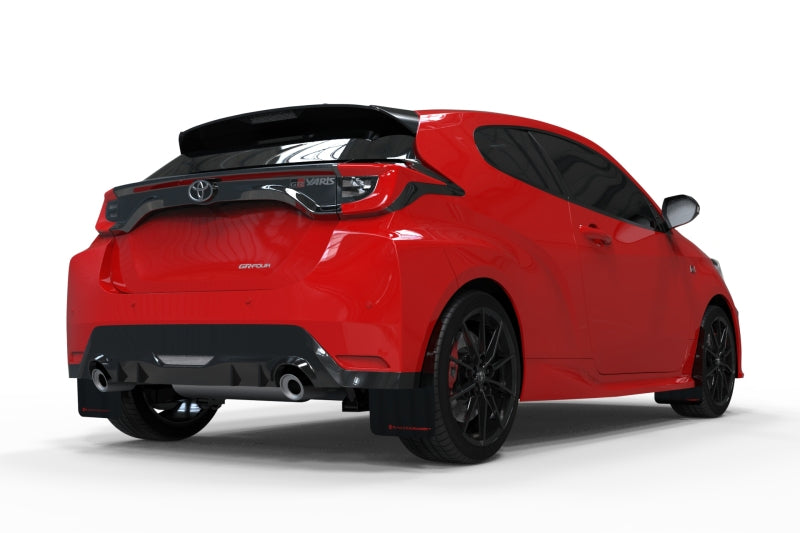 Rally Armor 20-25 Toyota GR Yaris Black Mud Flap w/Red Logo Rally Armor Mud Flaps  AXOPROS