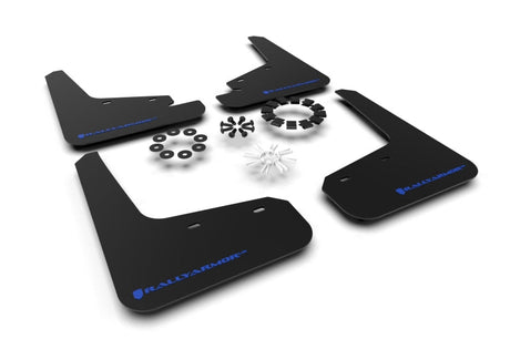 Rally Armor 20-25 Tesla Model Y Black UR Mud Flap w/Blue Logo Rally Armor Mud Flaps  AXOPROS