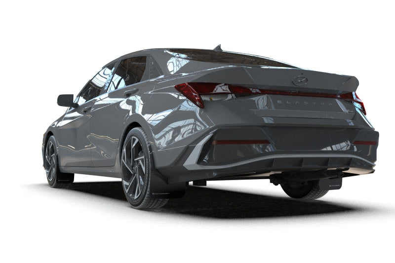 Rally Armor 2024-25 Hyundai Elantra N/N Line Black Mud Flap w/Grey Logo Rally Armor Mud Flaps  AXOPROS