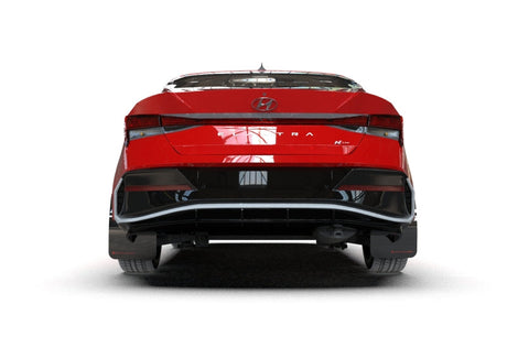 Rally Armor 2024-25 Hyundai Elantra N/N Line Black Mud Flap w/Red Logo Rally Armor Mud Flaps  AXOPROS