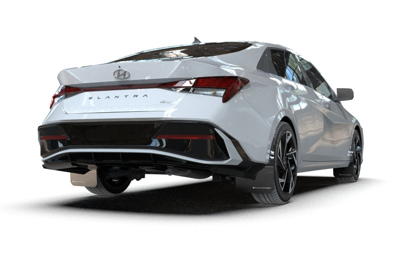 Rally Armor 2024-25 Hyundai Elantra N/N Line Black Mud Flap w/Red Logo Rally Armor Mud Flaps  AXOPROS