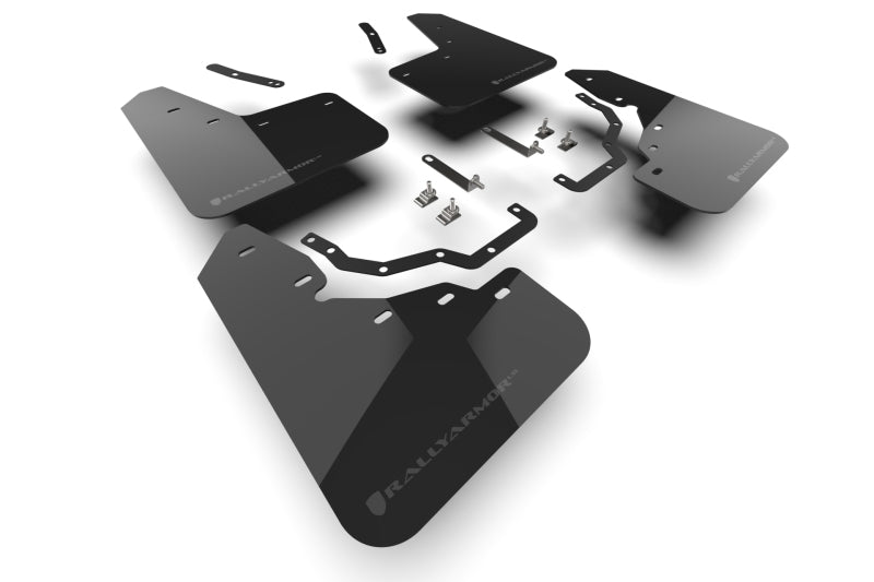 Rally Armor 2024+ Lexus GX-550 Overtrail Black UR Mud Flap Dark Grey Logo Rally Armor Mud Flaps  AXOPROS