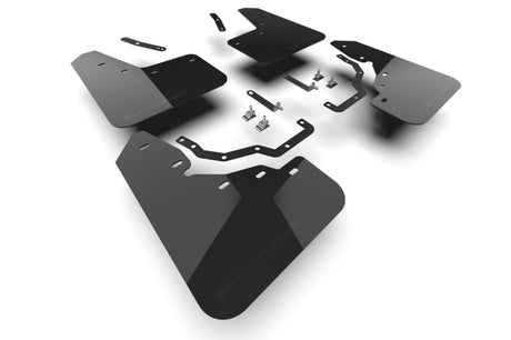 Rally Armor 2024+ Lexus GX-550 Overtrail Black UR Mud Flap Metallic Black Logo Rally Armor Mud Flaps  AXOPROS