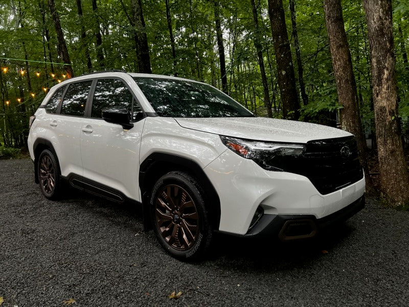 Rally Armor 2025 Subaru Forester Black UR Mud Flap w/Metallic Black Logo Rally Armor Mud Flaps  AXOPROS
