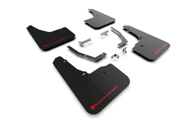 Rally Armor 2025 Subaru Forester Black UR Mud Flap w/Red Logo Rally Armor Mud Flaps  AXOPROS