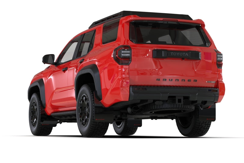 Rally Armor 2025+ Toyota 4Runner Black UR Mud Flap w/ Red Logo Rally Armor Mud Flaps  AXOPROS