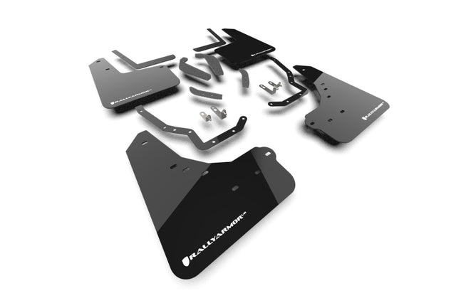 Rally Armor 2025+ Toyota 4Runner Black UR Mud Flap w/ White Logo Rally Armor Mud Flaps  AXOPROS