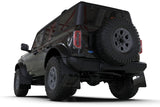 Rally Armor 21-24 Ford Bronco (Plstc Bmpr + RR - NO Rptr/Sprt) Blk Mud Flap w/Cy Orange Logo Rally Armor Mud Flaps  AXOPROS